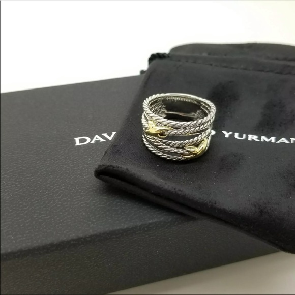 David Yurman Jewelry - David Yurman Double X Wide Crossover Ring 7